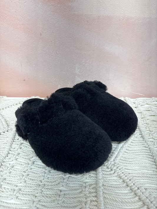 Birkenstock Black Shearling Mule