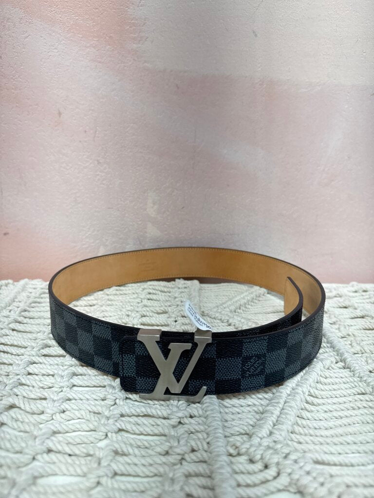 Louis Vuitton Graphite Damier Belt w/Bag