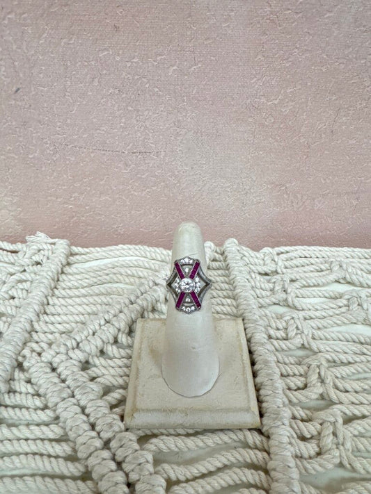 Sterling Antique Art Deco Ring