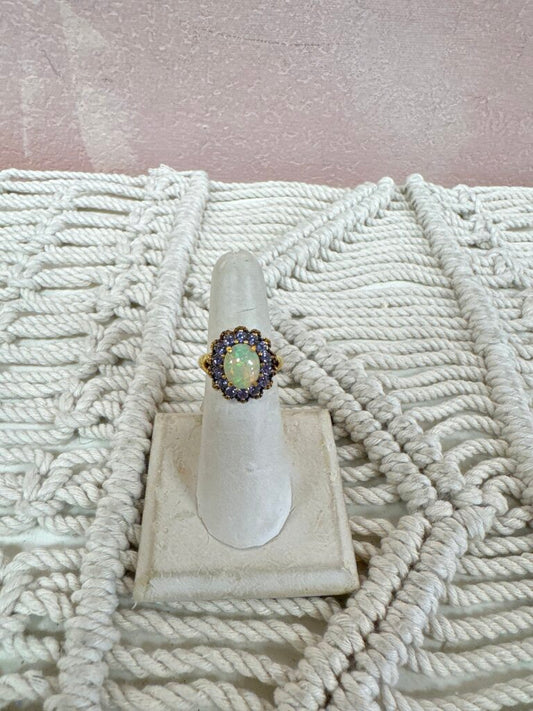 Sterling Antique Moonstone Ring