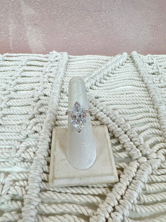14k CZ Marquis Cocktail Ring