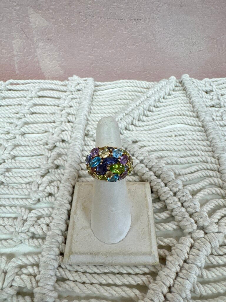Sterling Semi Precious Multi Ring