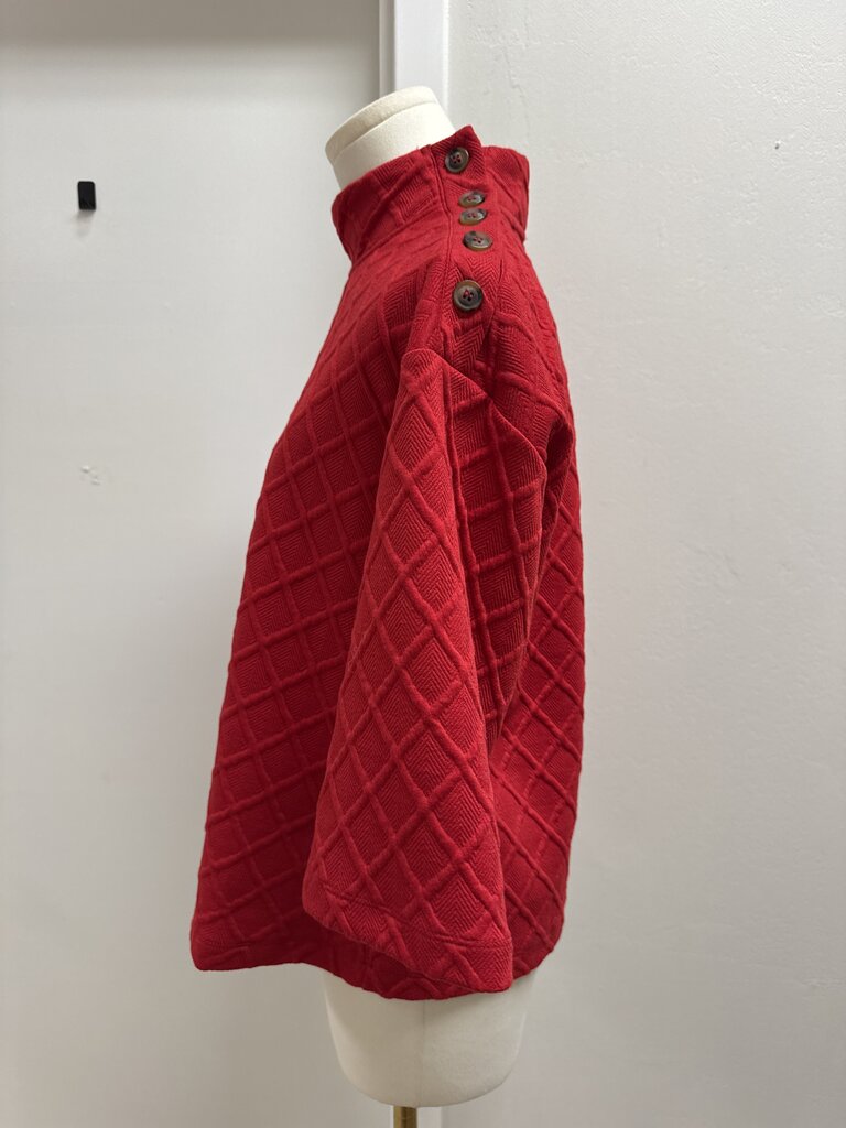 Sunday in Brooklyn Red Mock Neck Sweater NWT