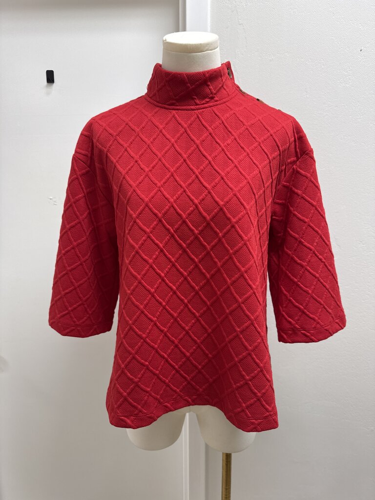 Sunday in Brooklyn Red Mock Neck Sweater NWT