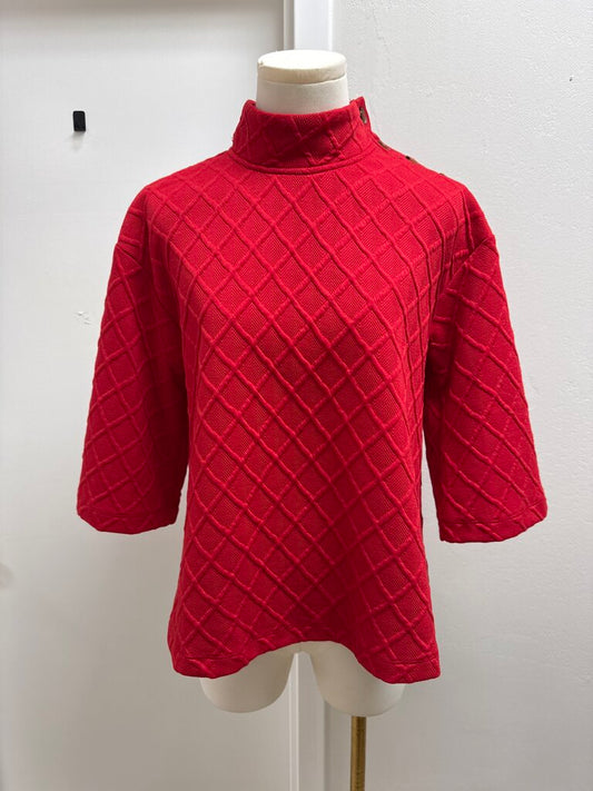 Sunday in Brooklyn Red Mock Neck Sweater NWT