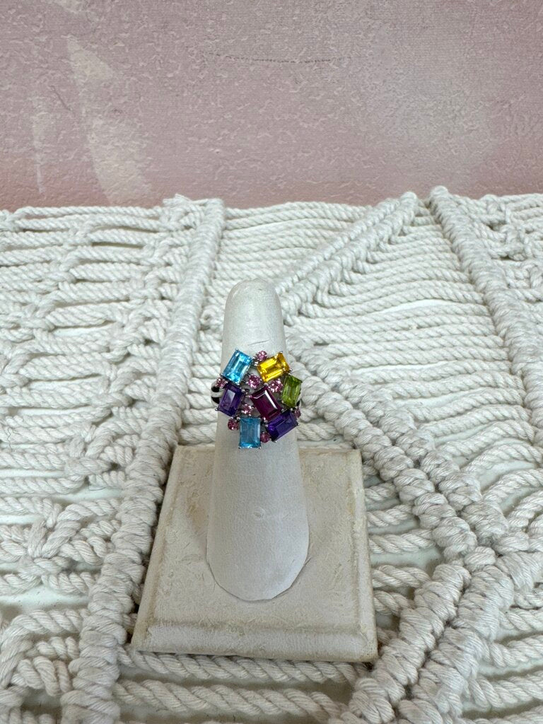 Sterling Modern Semi Precious Ring