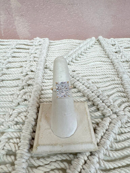 14k CZ Princess Ring