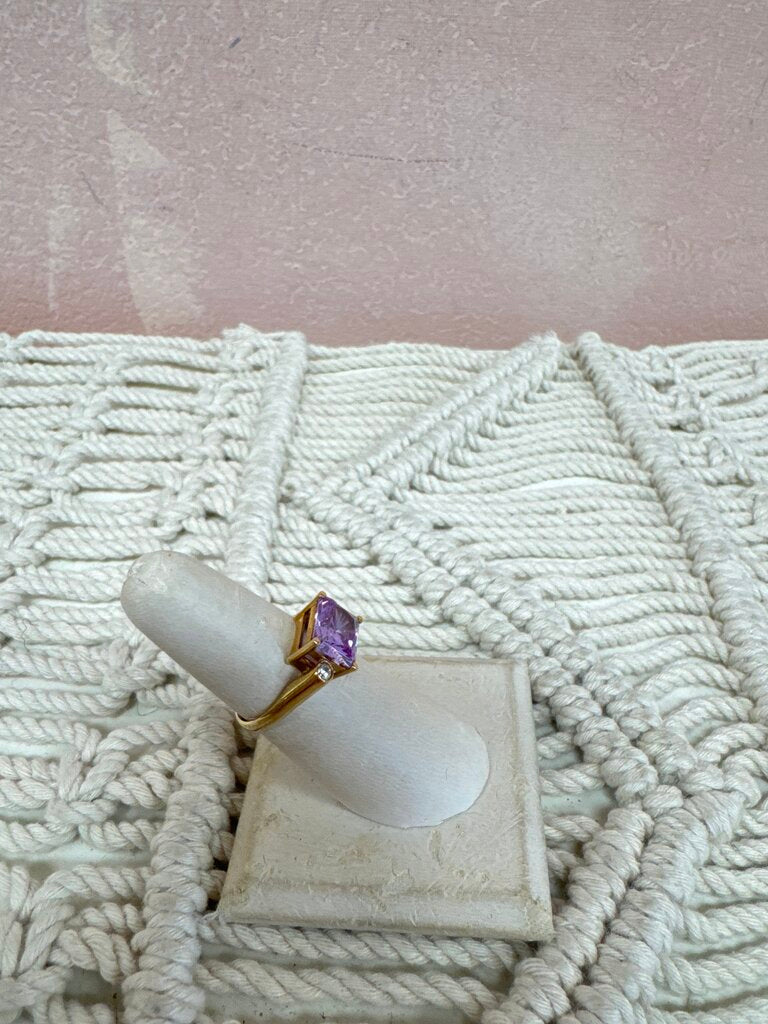 14k and Amethyst Ring