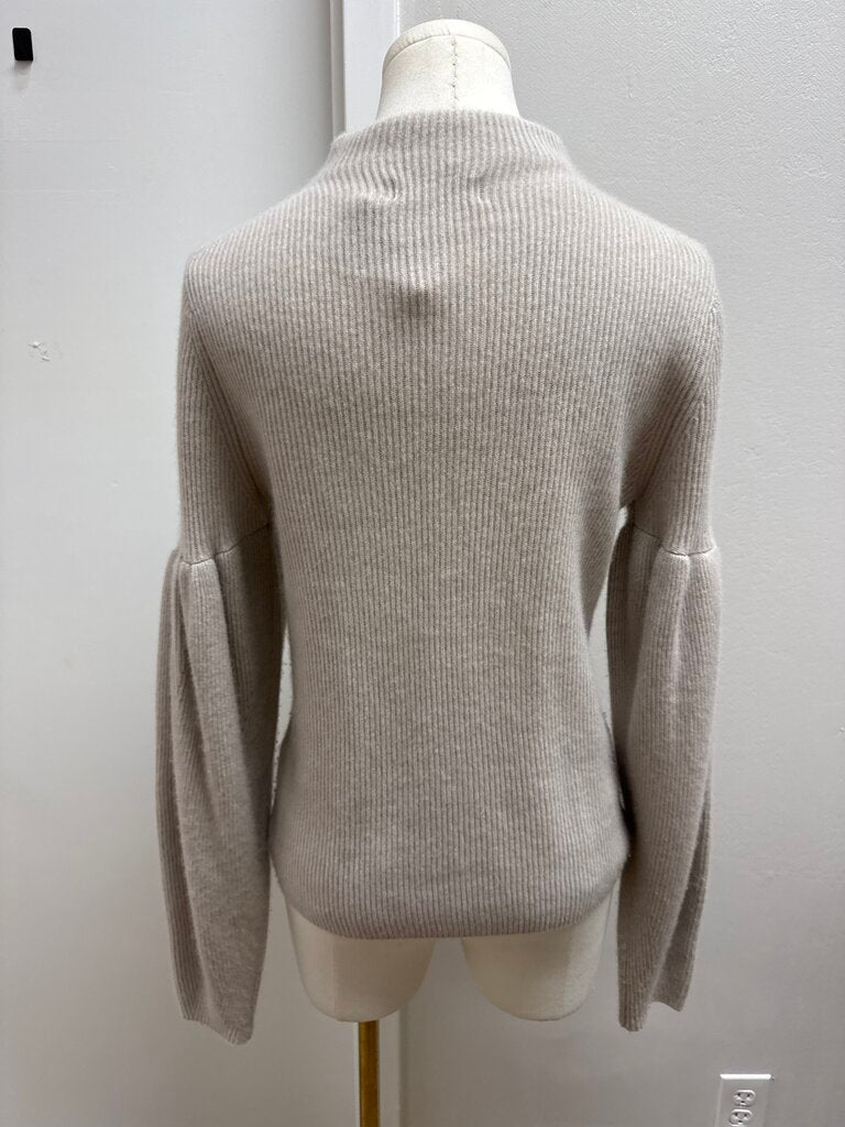 Naadam Light Grey Mock Neck Sweater