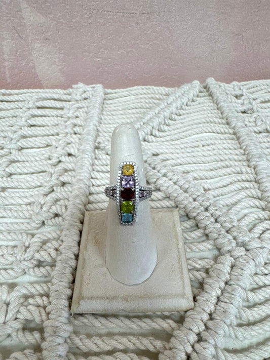 Sterling Rainbow Rect Band