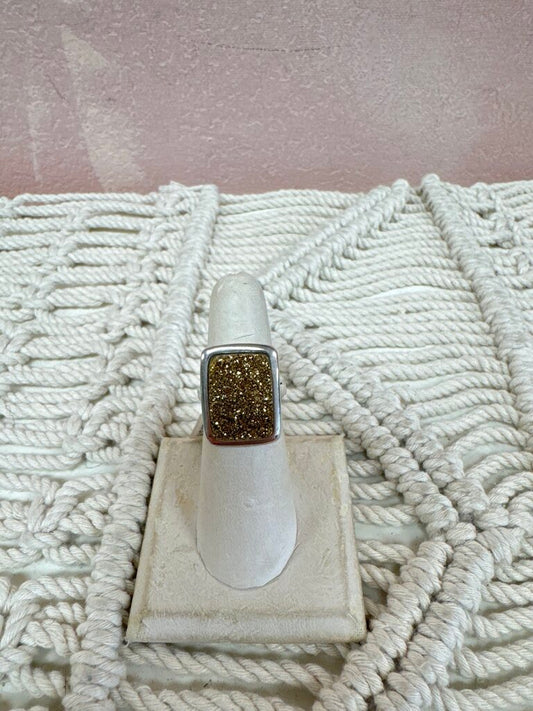Sterling Druzy Ring