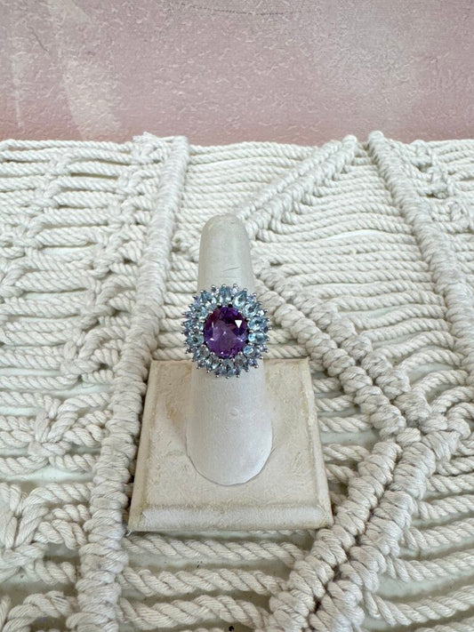 Sterling Antique Semi Precious Ring