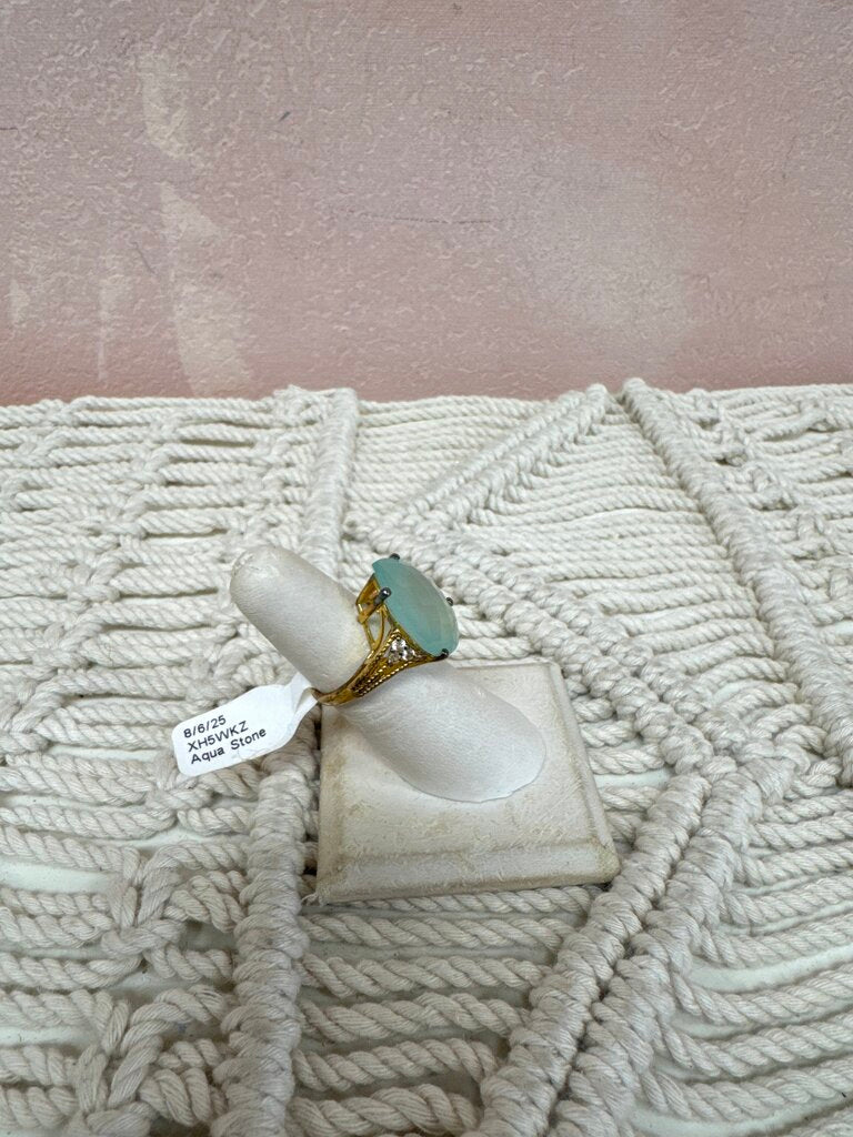 Aqua Stone Cocktail Ring