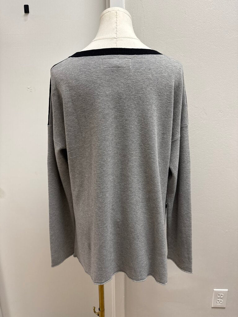 Lafayette 148 Black and Grey Sweater