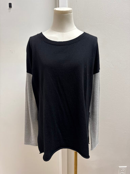 Lafayette 148 Black and Grey Sweater