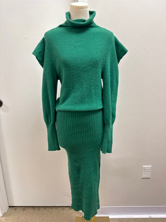 Philosophy Green Knit Sweater Dress