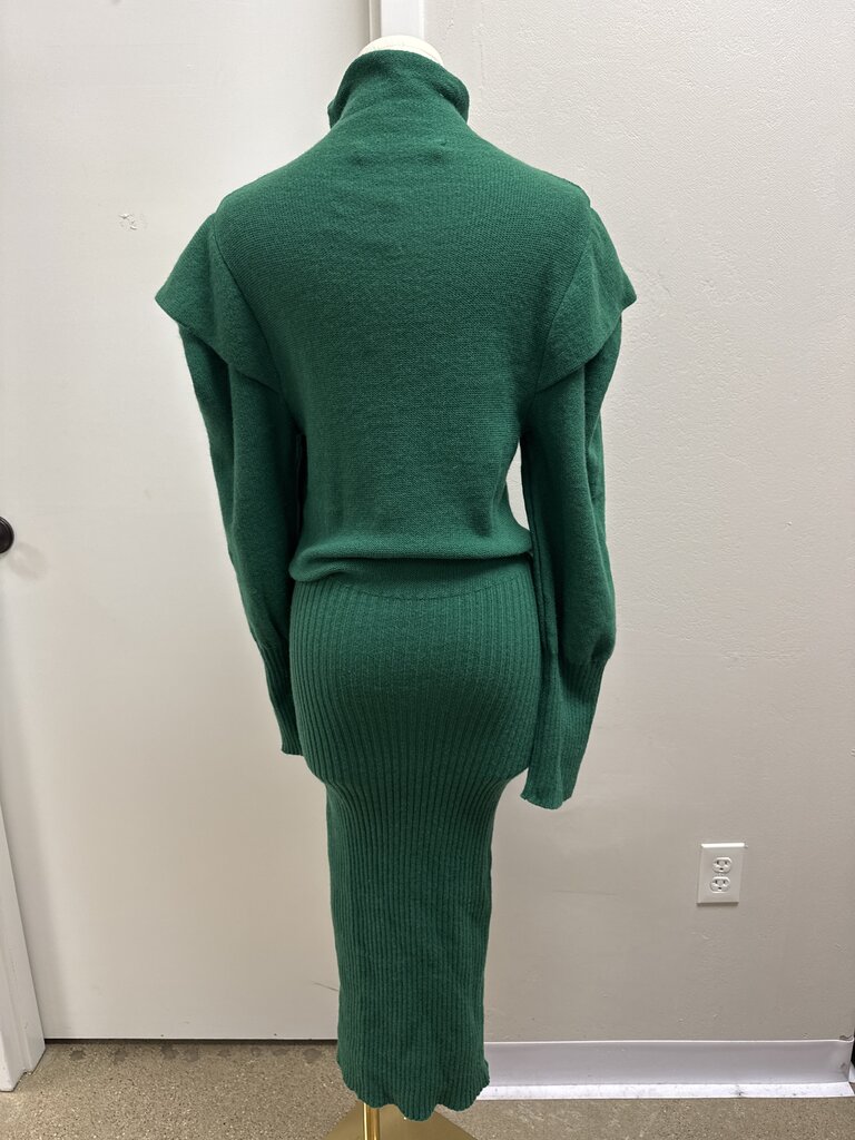 Philosophy Green Knit Sweater Dress