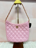 Chanel Pink Large CC Links Hobo