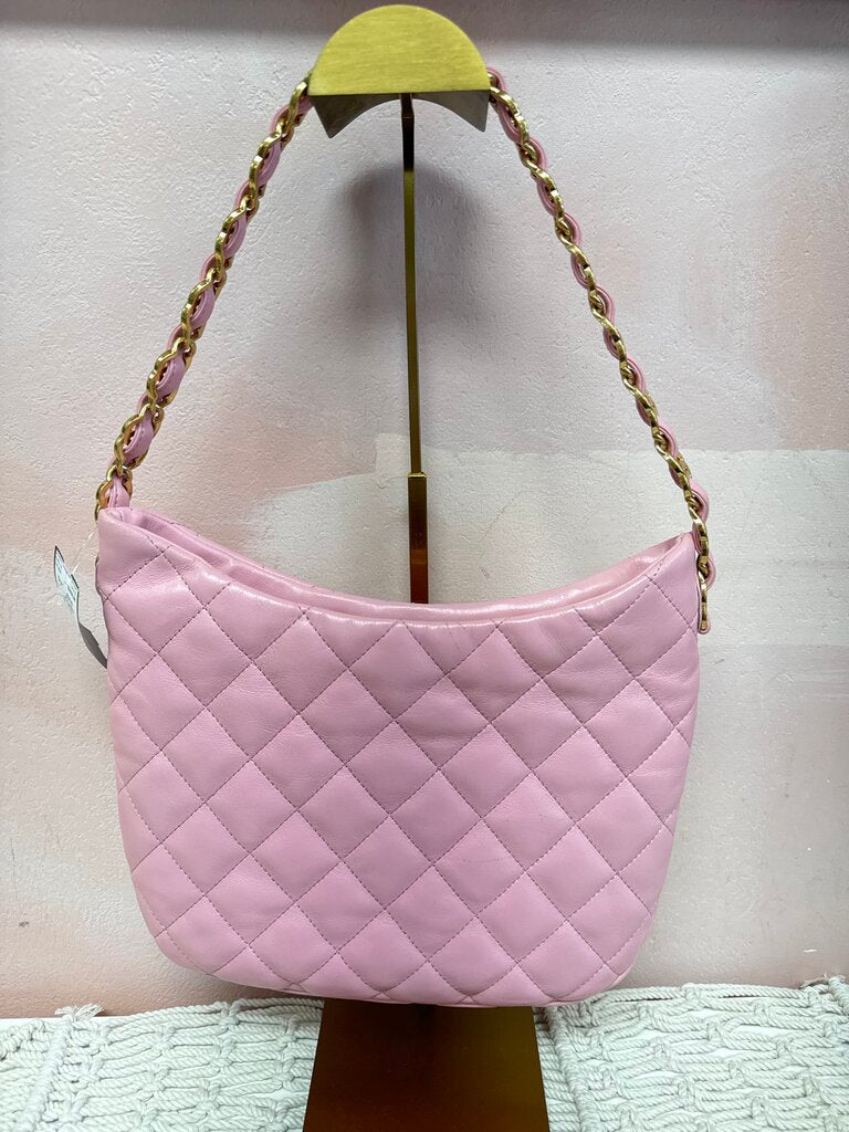 Chanel Pink Large CC Links Hobo