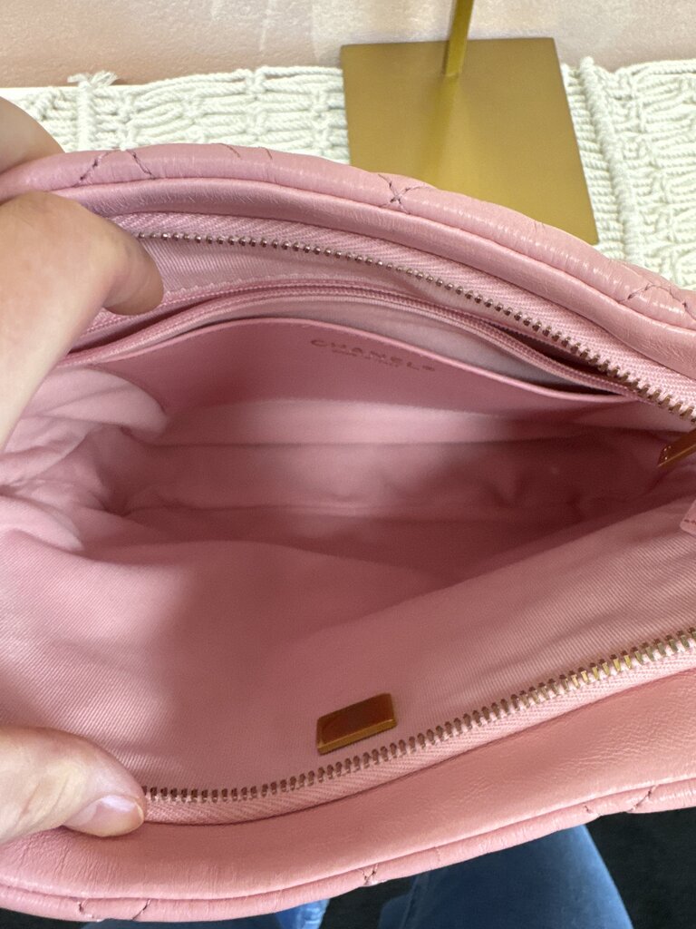 Chanel Pink Large CC Links Hobo