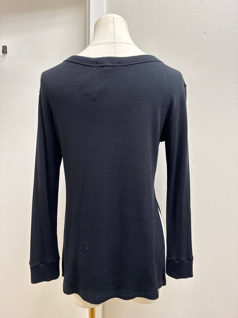 LNA Black Waffle Tee