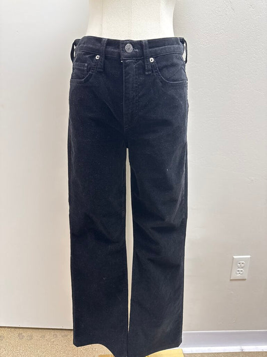 Veronica Beard Black Velvet Pant