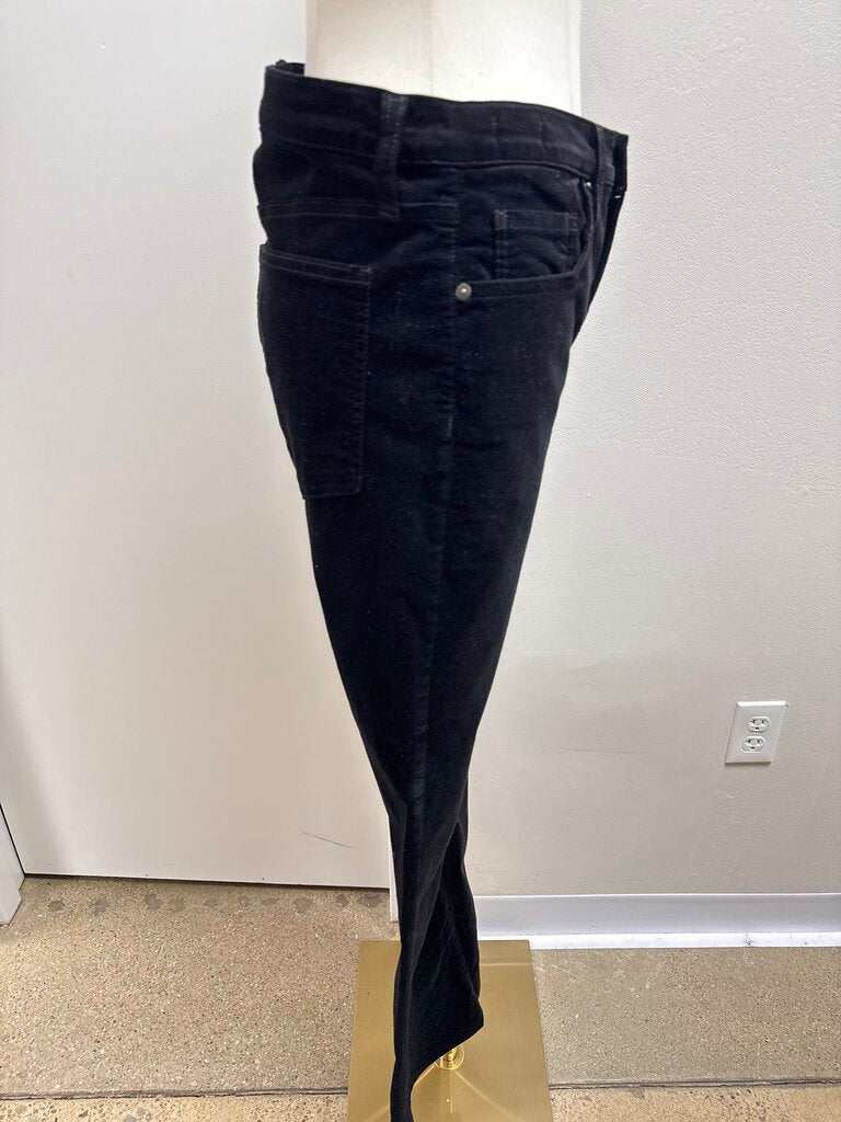 Veronica Beard Black Velvet Pant