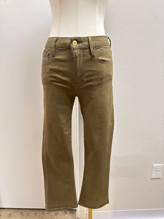 Frame Olive Coated Jean
