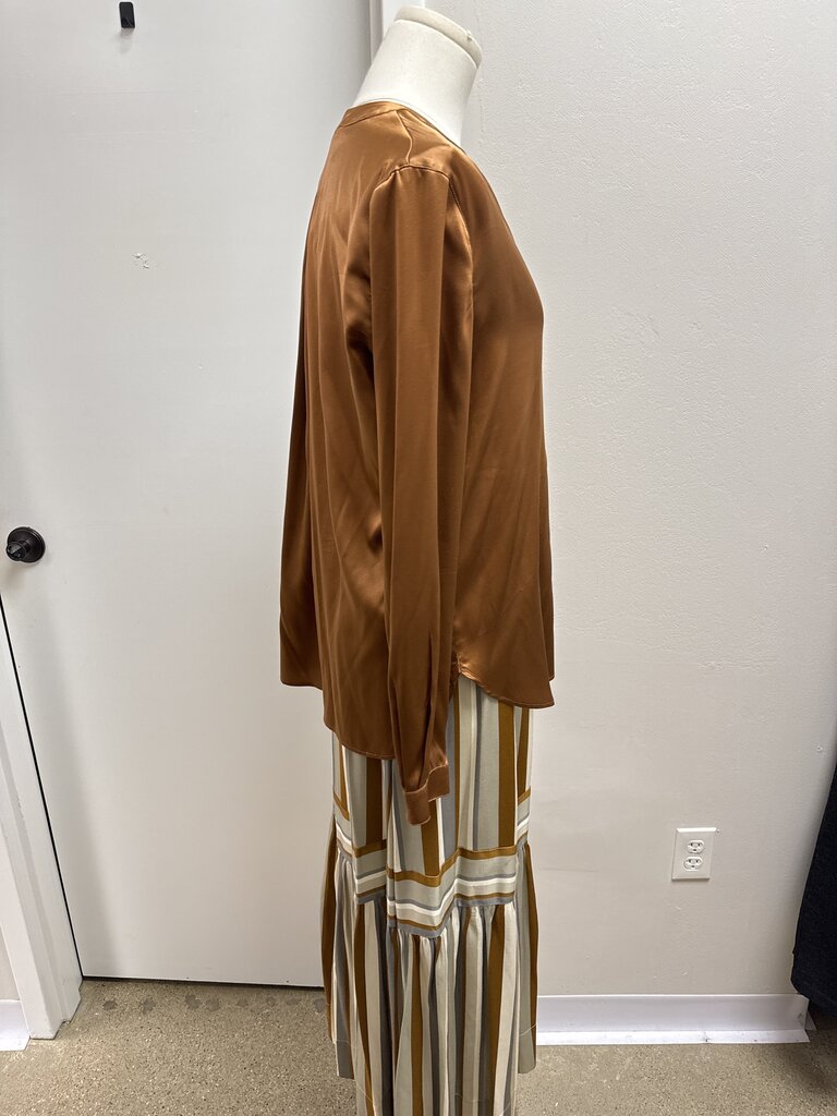 Purotatto Bronze Silk Skirt Set