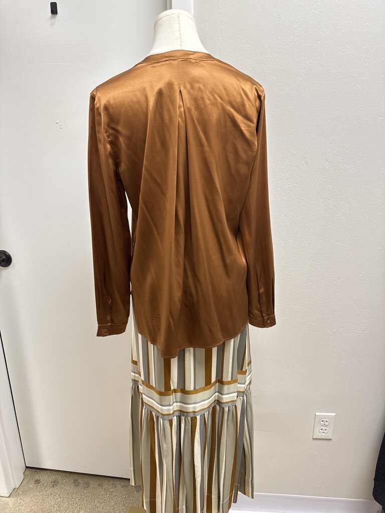 Purotatto Bronze Silk Skirt Set