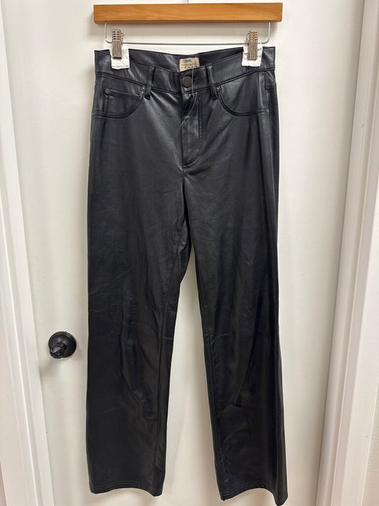 Alice + Olivia Black Faux Leather Pant
