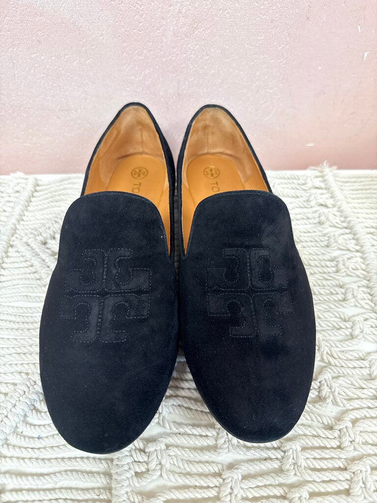 Tory Burch Black Suede Loafer