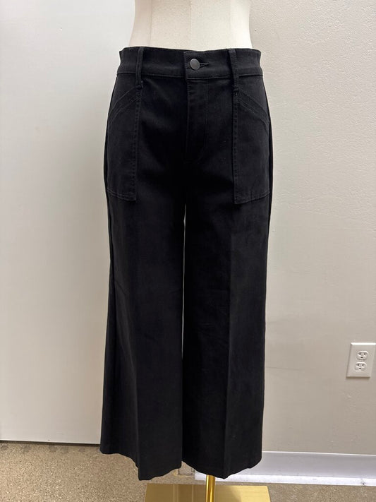 Evereve Black Wide Leg Jean NWT