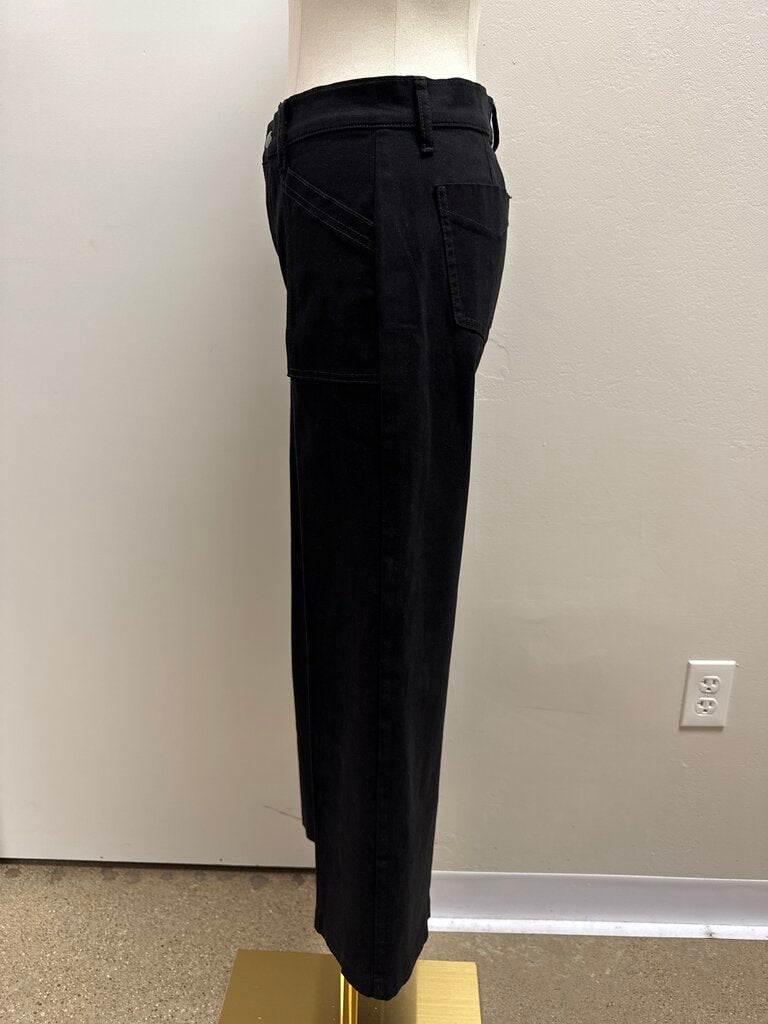 Evereve Black Wide Leg Jean NWT