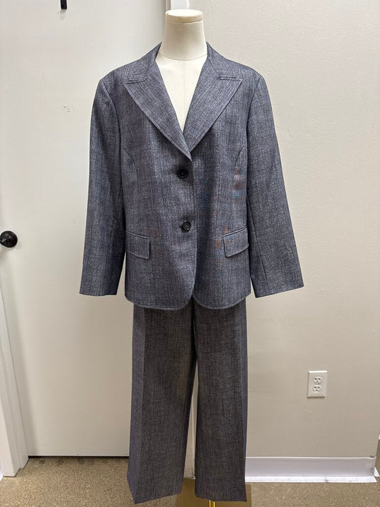 Lafayette 148 Grey Plaid Pant Suit