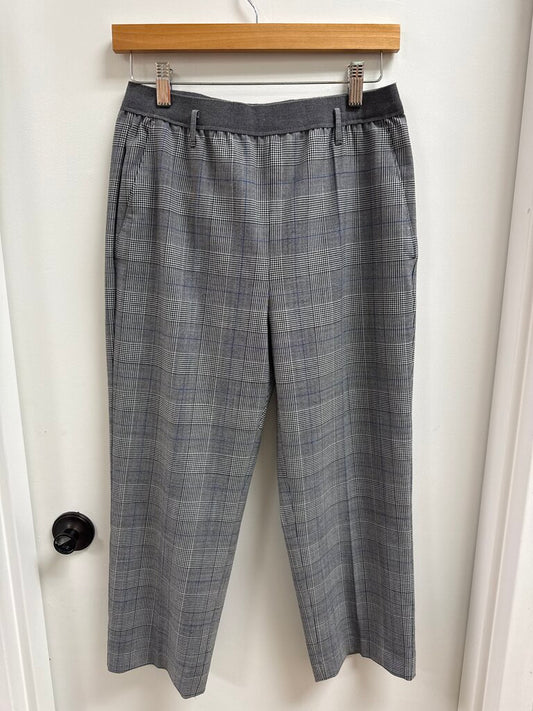 Agnona Grey Glen Plaid Pant