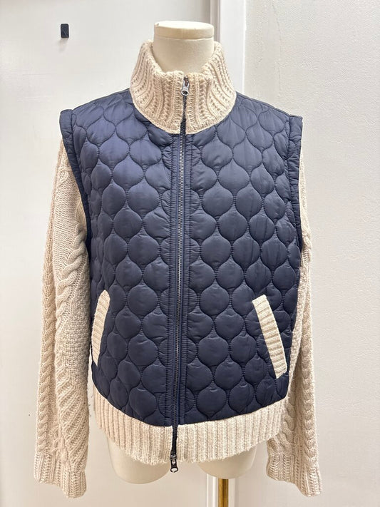 Veronica Beard Navy Quilted Jacket