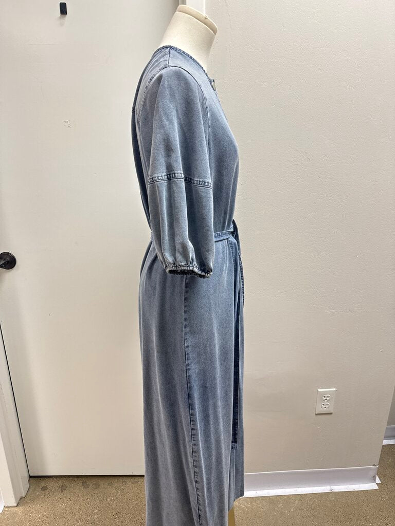Bliss Denim Belted Dress