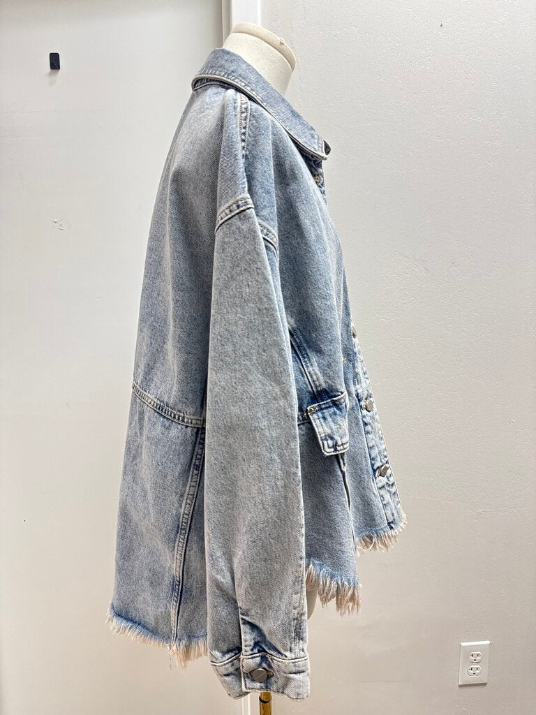 AllSaints Denim Oversized Jacket NWT