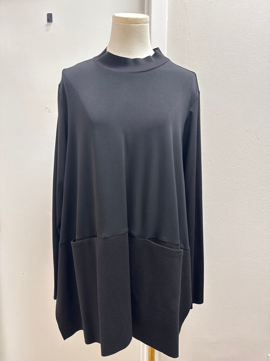 Planet Black Mock Neck Tunic NWT