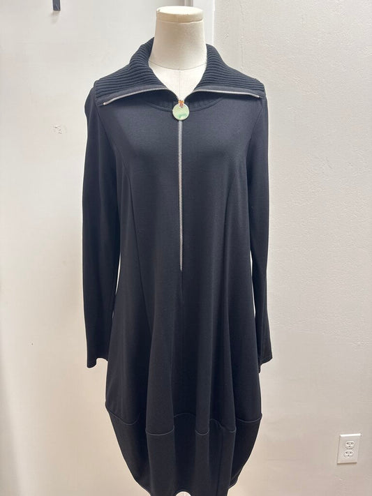 NY 77 Black Midi Dress