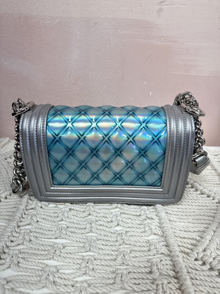 Chanel Blue Water Boy Bag Small '18