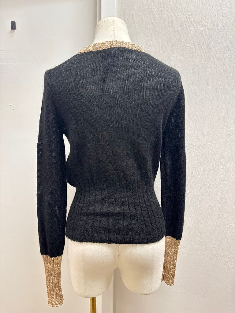 Marella Black and Gold Sweater NWT