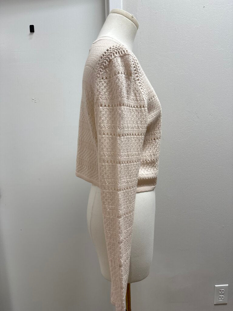 Sea New York Tan Pointelle Cardigan