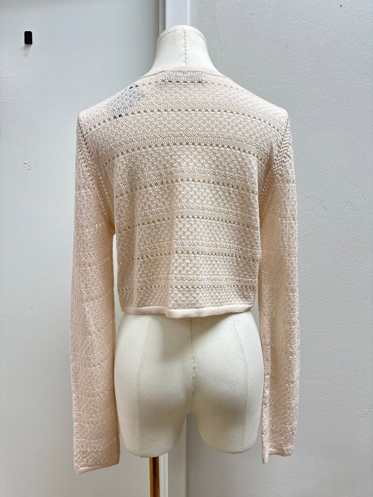 Sea New York Tan Pointelle Cardigan