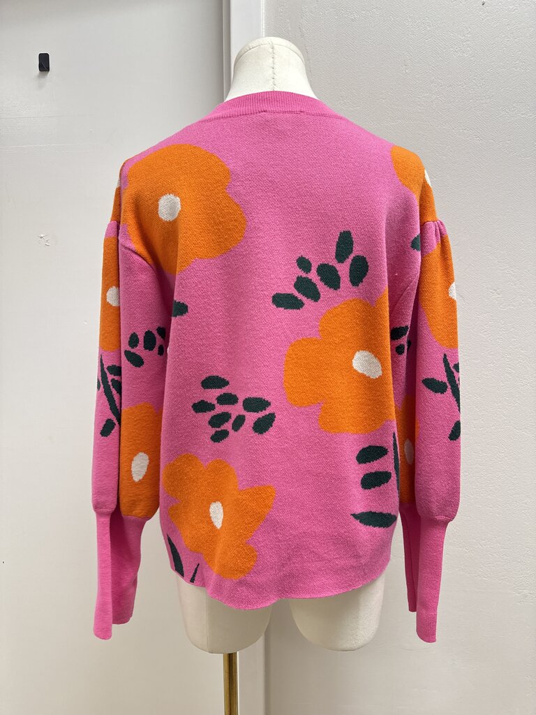 Sugarlips Pink Flower Sweater