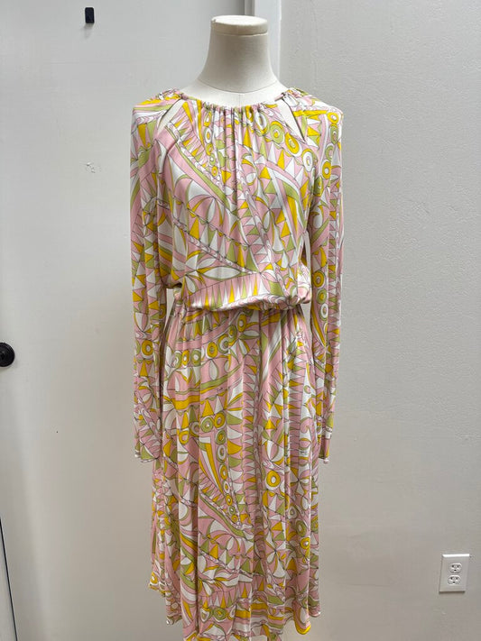 Pucci Pink Geo Jersey Dress