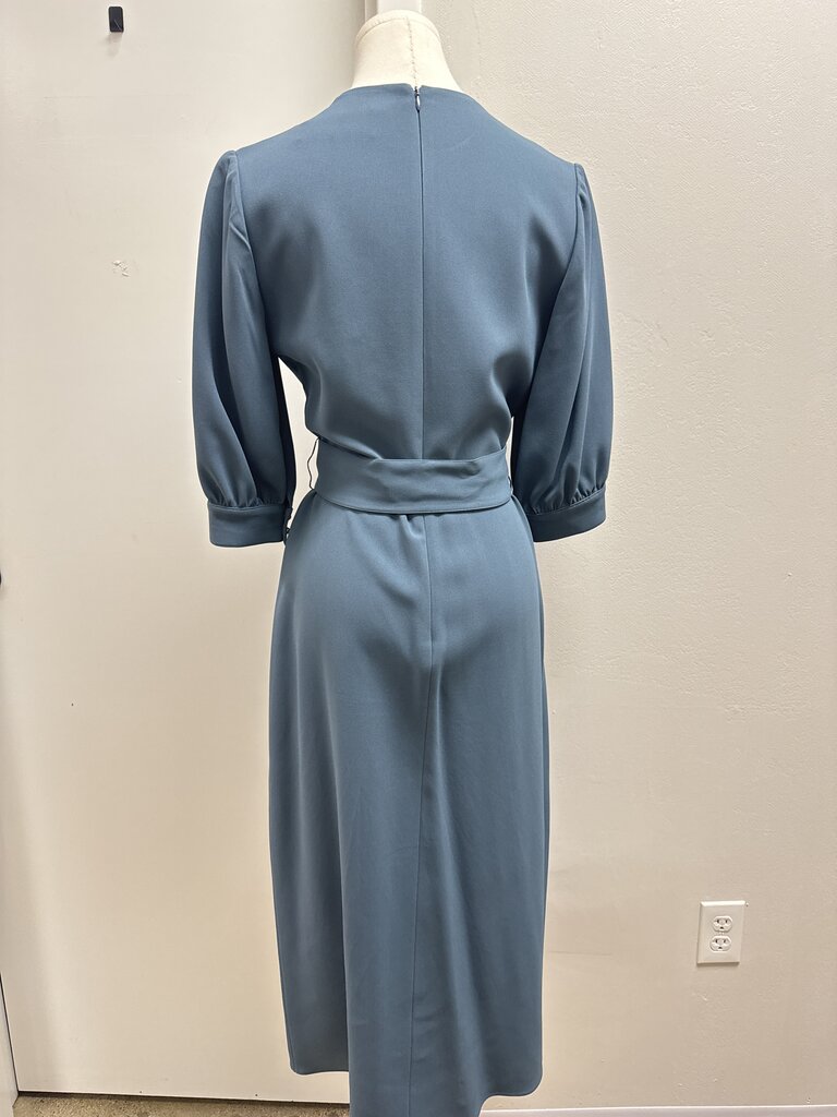 Elie Saab Slate Pleated Maxi Dress