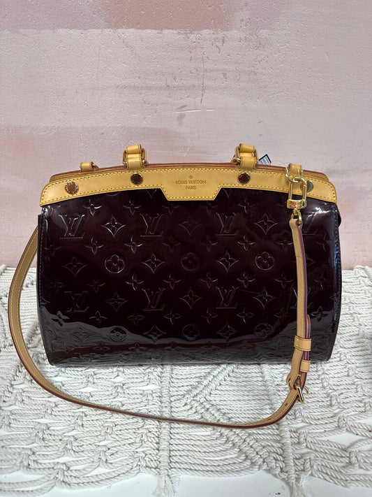 Louis Vuitton Maroon Vernis Brea MM '12