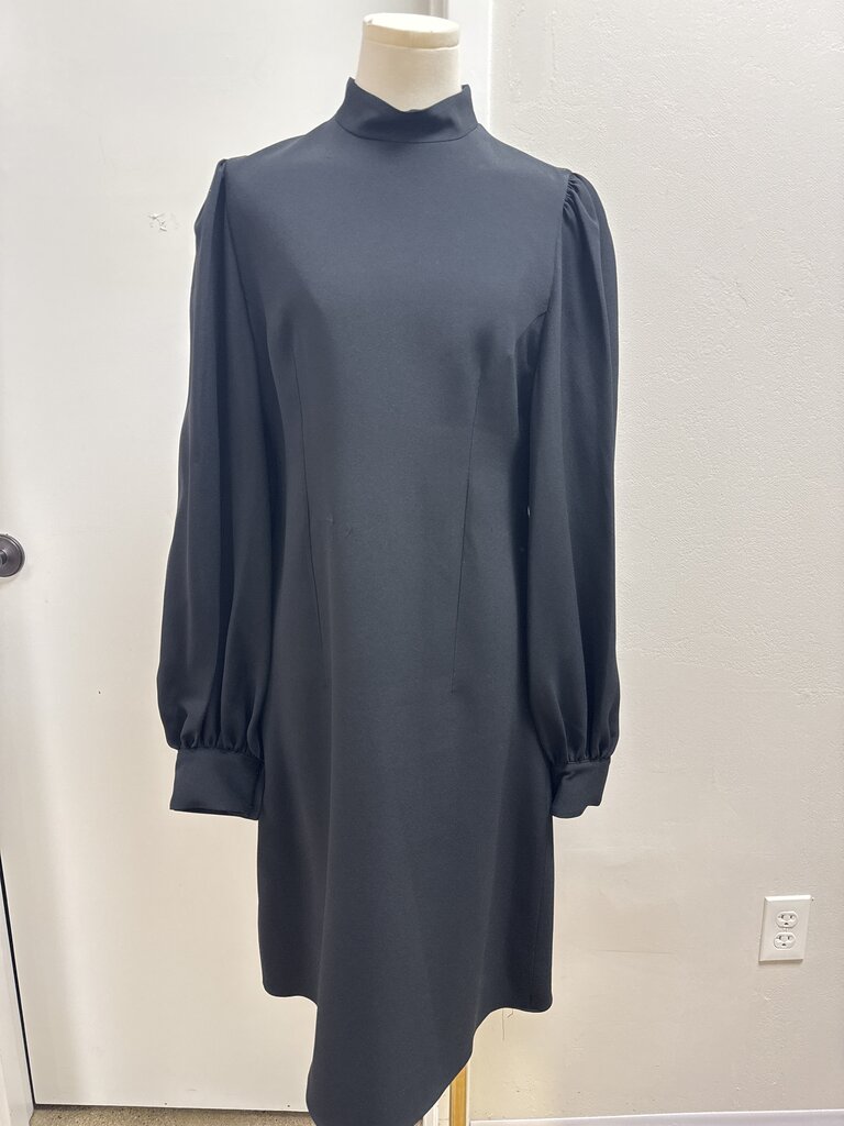 Andrew GN Black Mock Neck Dress